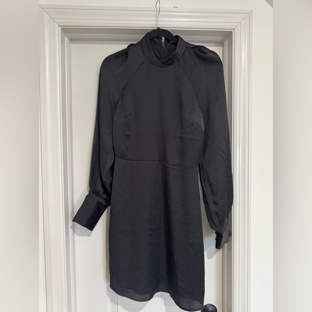 Express black long sleeve mini dress